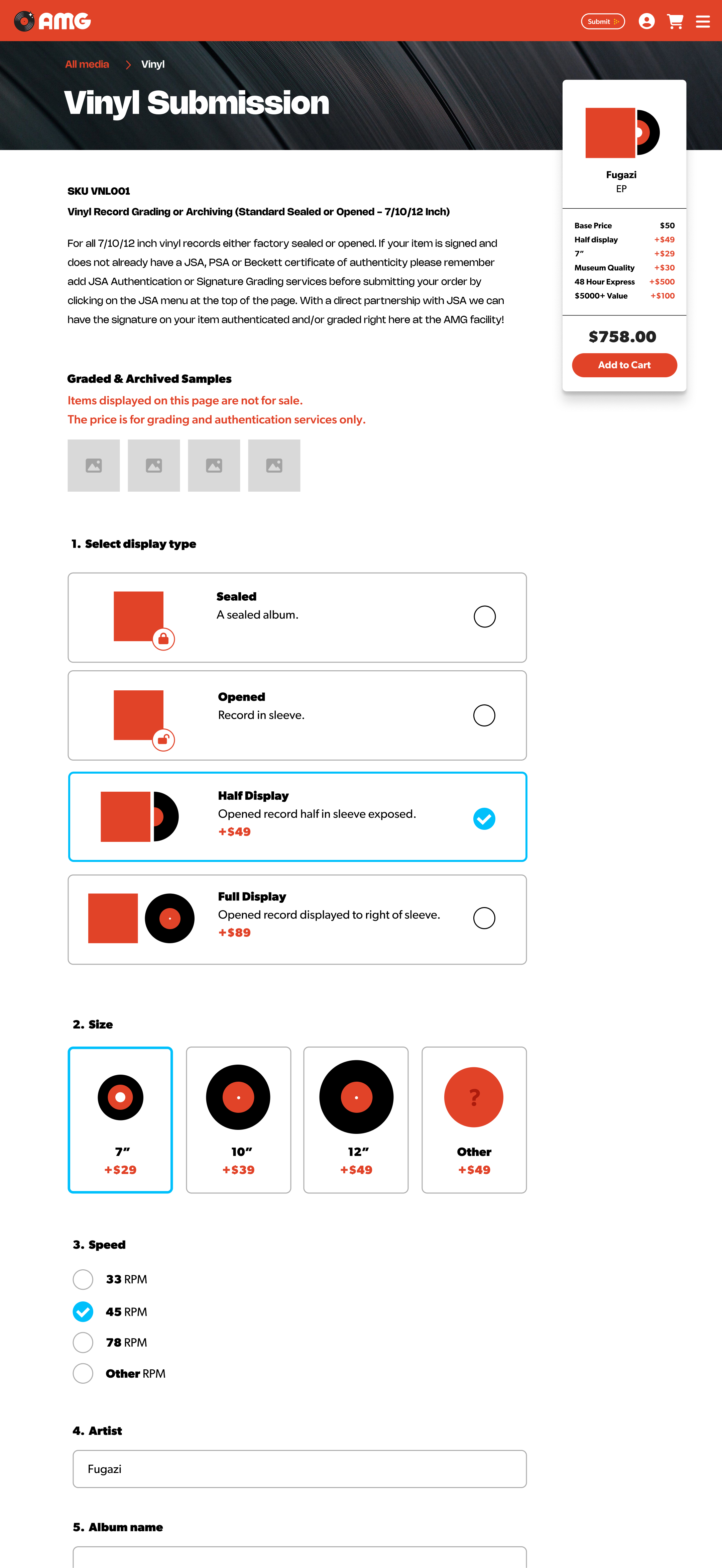 submission page